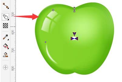 CorelDraw画水晶苹果的方法和操作实例