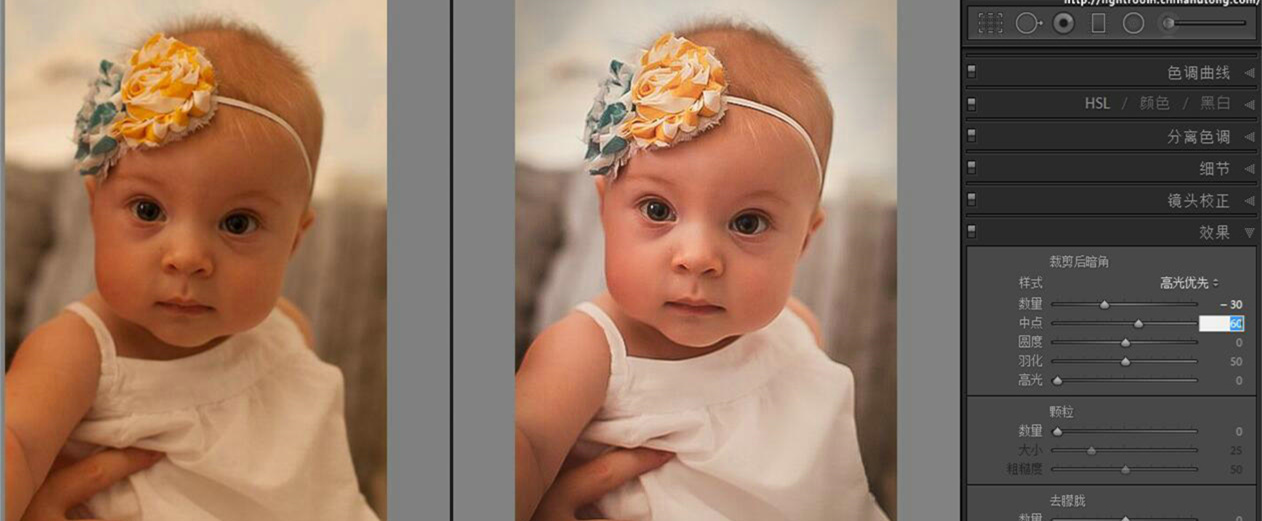Lightroom编辑婴儿肖像通透效果教程及实例