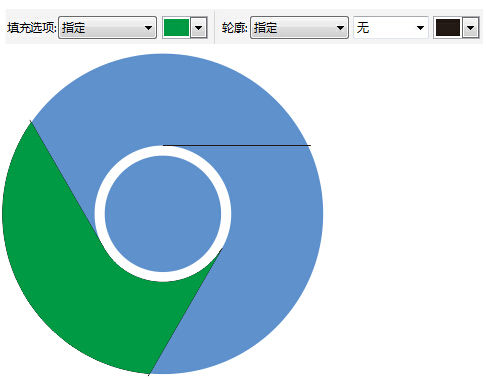 CorelDraw绘制谷歌浏览器Logo操作实例