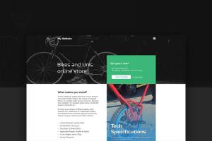 自行车在线商店网站模板