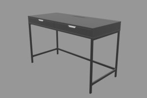 黑色的木桌3D模型