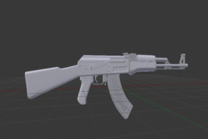 AK-47步枪3D模型