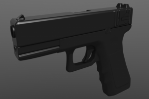 自动手枪3D模型