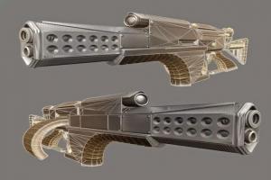 科幻步枪3D模型