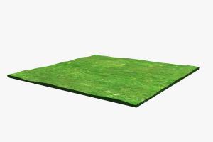 矩形草地3D模型