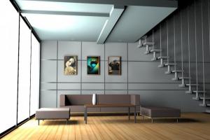 客厅景观3D模型