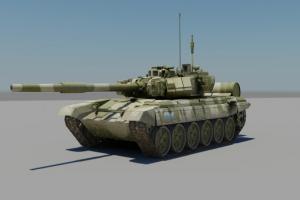 军事坦克车3D模型