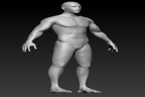 男体3D模型