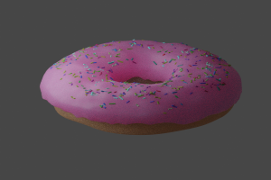 甜甜圈3D模型