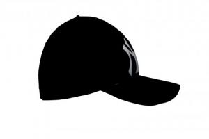 黑色鸭舌帽3D模型