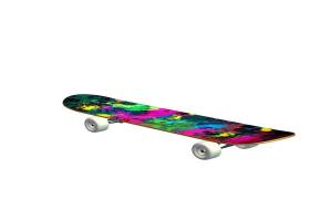 彩色滑板3D模型