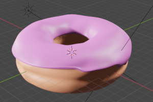 草莓甜甜圈3D模型