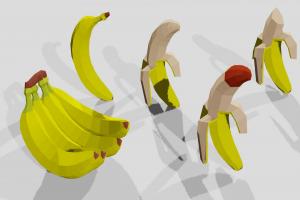香蕉3D模型
