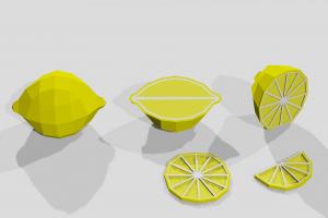 柠檬3D模型