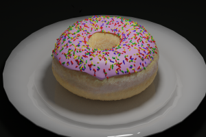 甜甜圈展示3d模型