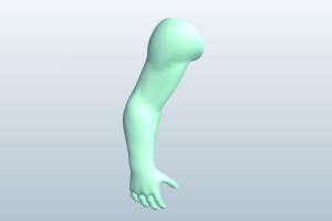 低质感手臂3D模型