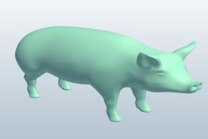 动物猪3D模型