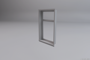 白色窗户3D模型