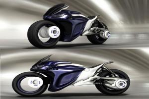 科幻摩托车3D模型