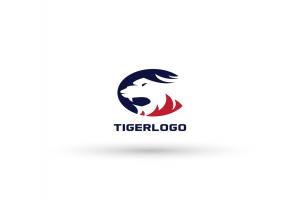 老虎标志Logo矢量图