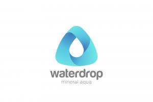 水滴标志Logo矢量图