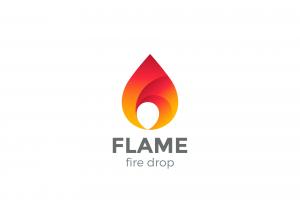火焰标志Logo矢量图