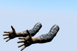 游戏手臂3D模型