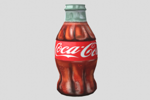 可乐玻璃瓶3d模型