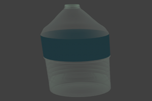 塑料水瓶3d模型