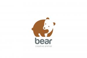 棕熊Logo矢量图
