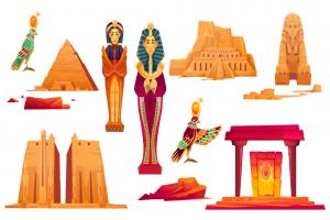 古埃及地标景点插图