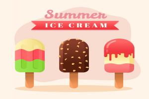 夏季冰淇淋插图