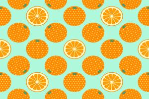 橙果背景插图
