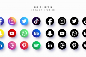 有名的社交媒体logo