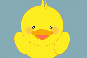 可爱小黄鸭插图