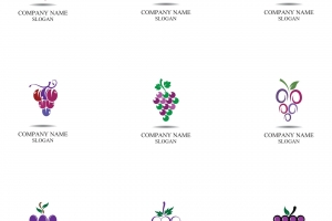 葡萄水果平面图标