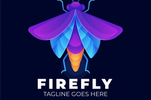 萤火虫logo设计图片