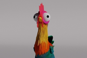 海洋奇缘的鸡3D模型