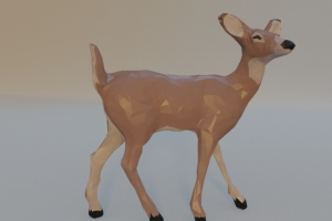 小鹿3d模型