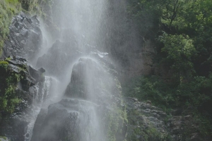 森林瀑布流水飞溅视频