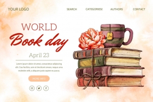 世界读书日专题网页制作模板