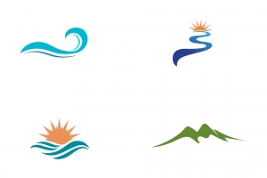 河流徽标logo
