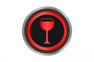 红色高脚杯logo