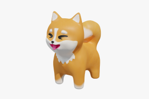 宠物柴犬3D建模