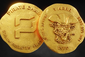 3D海盗链硬币ARRR模型