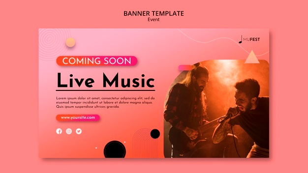 娱乐潮流（音乐人）活动主题页面网站模板1