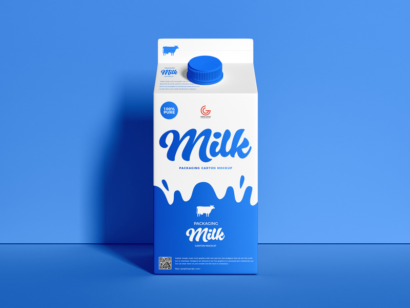 牛奶盒包装样机0