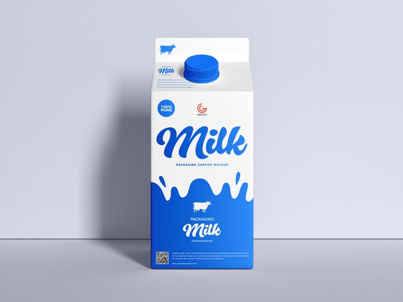 牛奶盒包装样机1