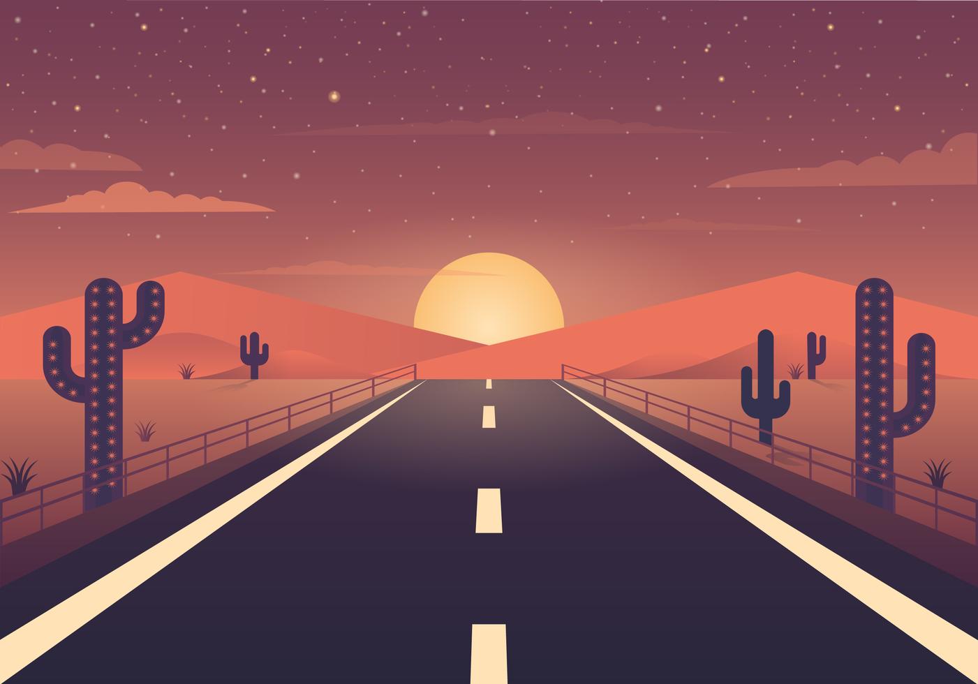 沙漠公路风景插图0