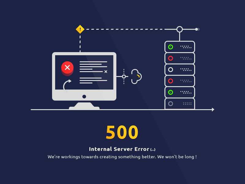 网站内部服务器错误（500 error）页面模板0